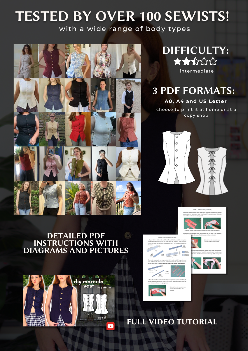 Marcela Vest PDF Sewing Pattern