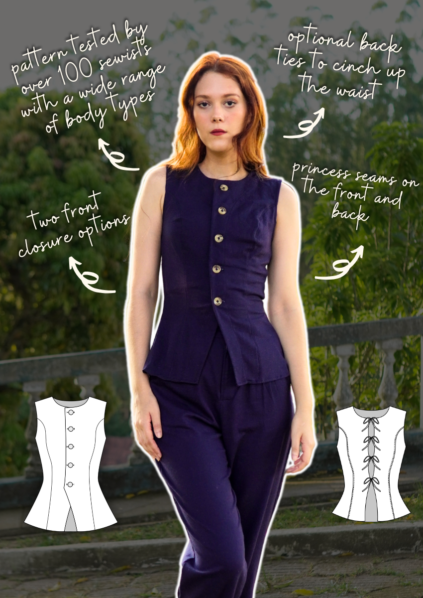 Marcela Vest PDF Sewing Pattern
