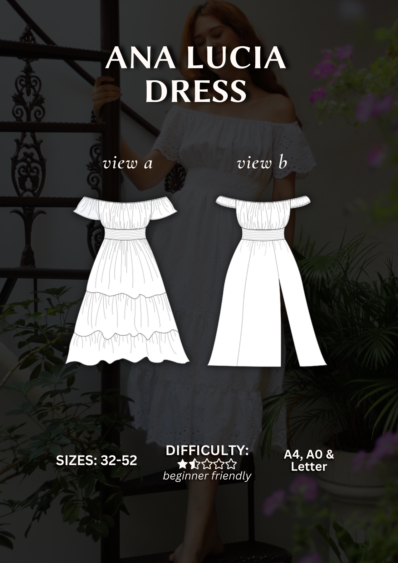 Ana Lucia Dress PDF Sewing Pattern