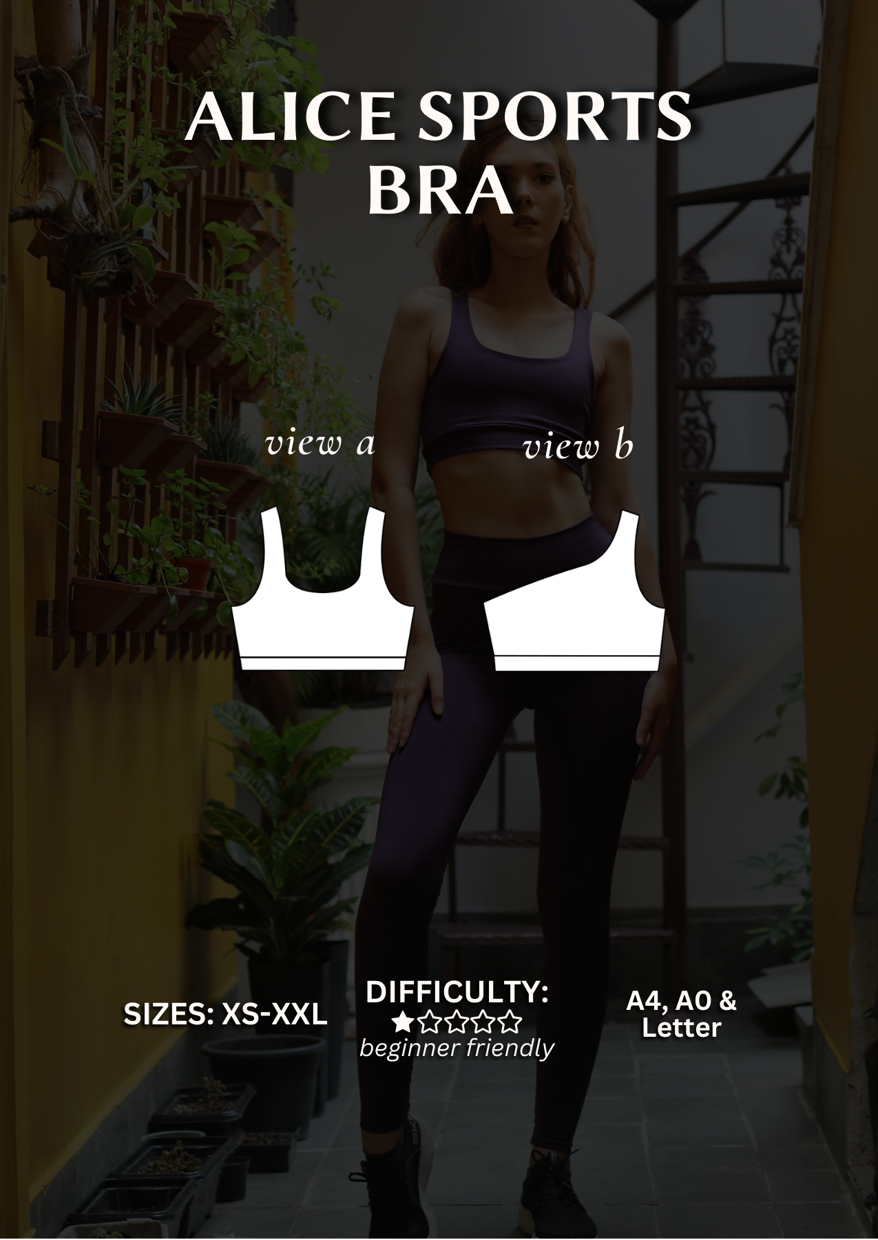 Alice Sports Bra PDF Sewing Pattern