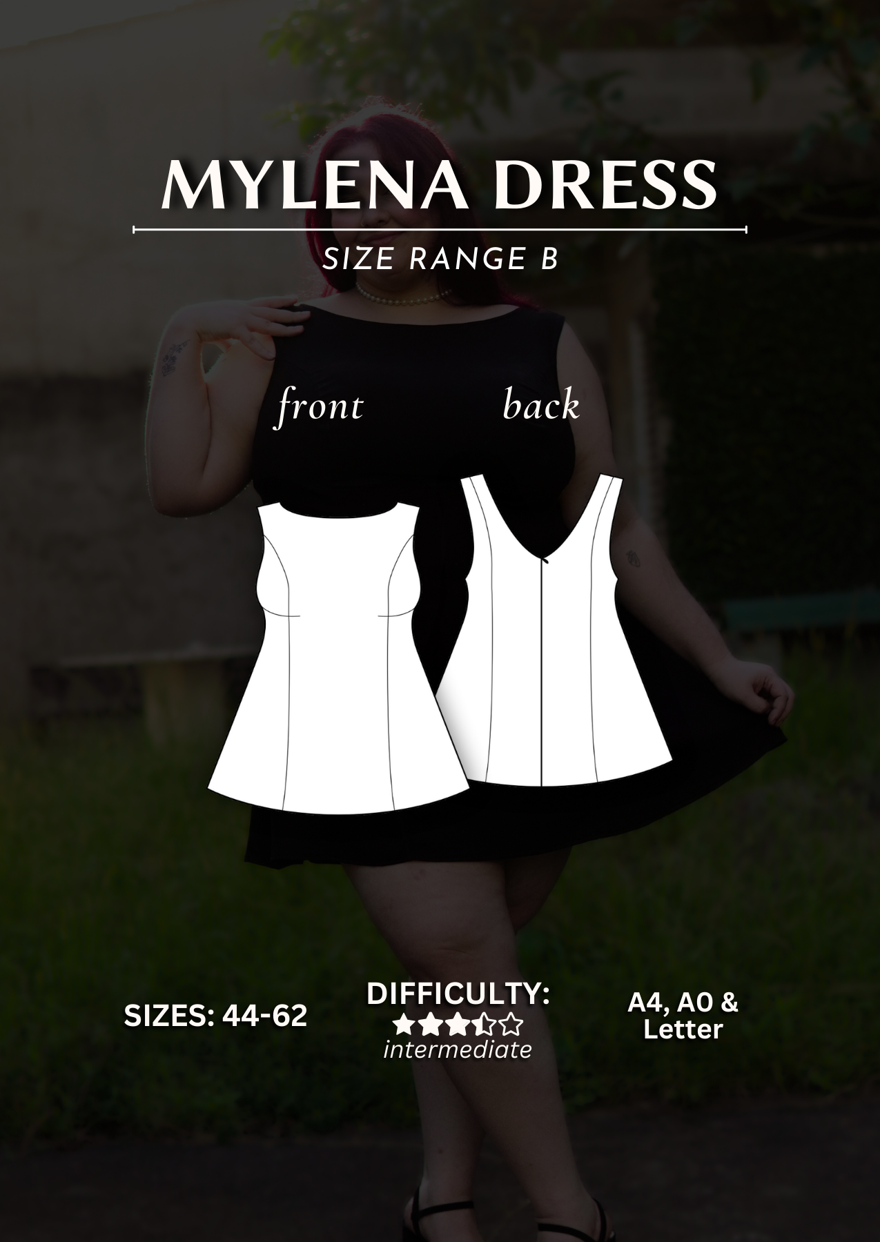 Mylena Dress PDF Sewing Pattern - Range B