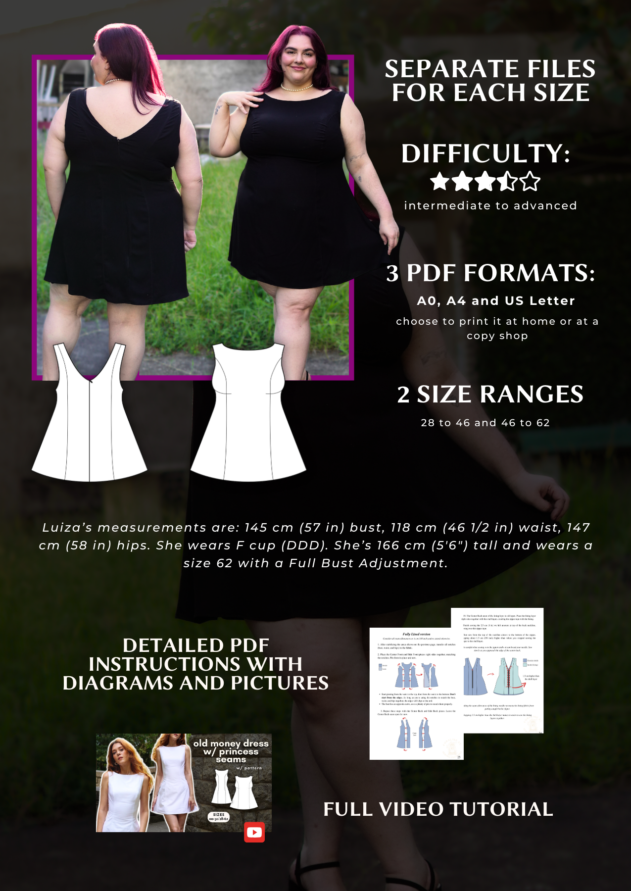 Mylena Dress PDF Sewing Pattern - Range B
