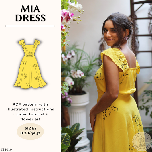 LA LA LAND Dress PDF Sewing Pattern - Mia Dress