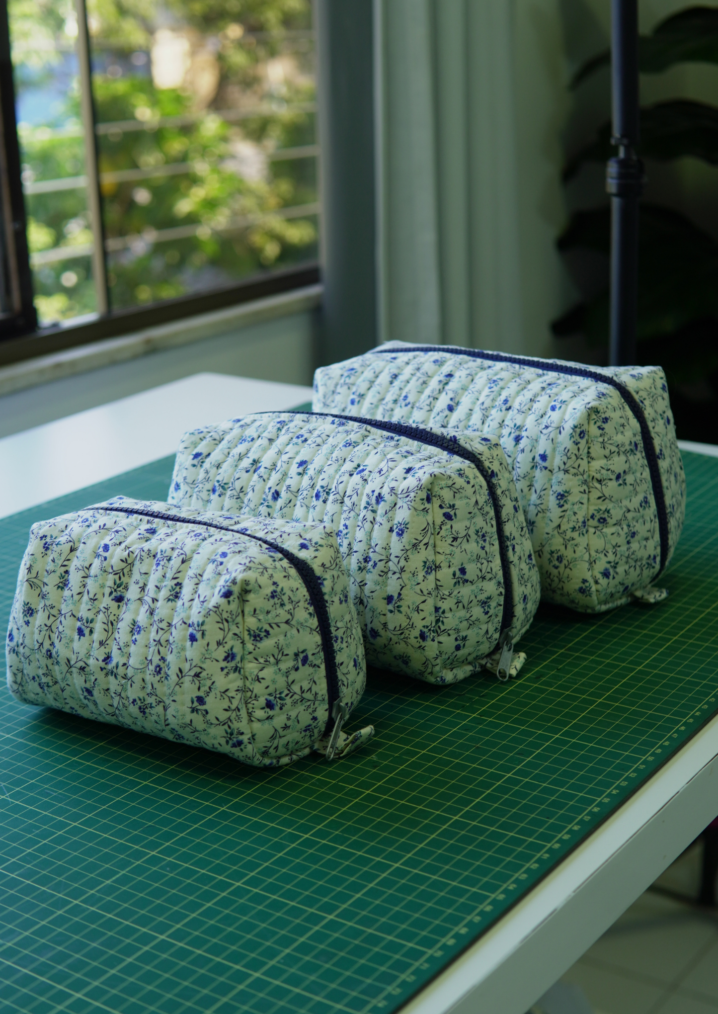 The Open-Up Pouch PDF Sewing Pattern  |  Makeup Bag, Toiletry Bag, Zipper Pouch (3 Sizes)