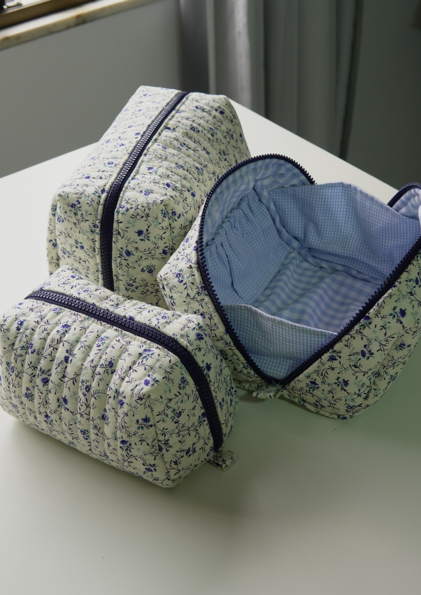 The Open-Up Pouch PDF Sewing Pattern  |  Makeup Bag, Toiletry Bag, Zipper Pouch (3 Sizes)