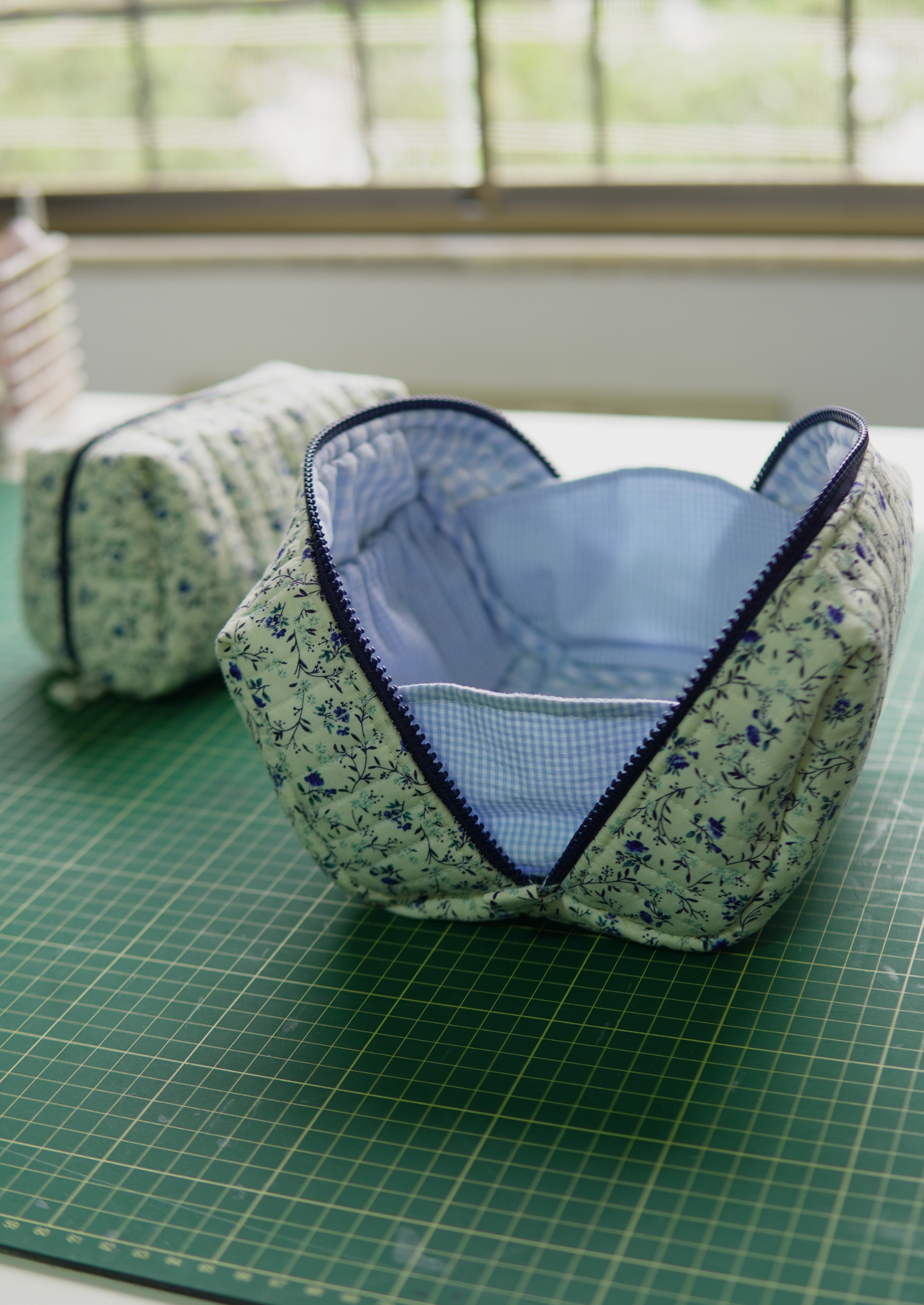 The Open-Up Pouch PDF Sewing Pattern  |  Makeup Bag, Toiletry Bag, Zipper Pouch (3 Sizes)