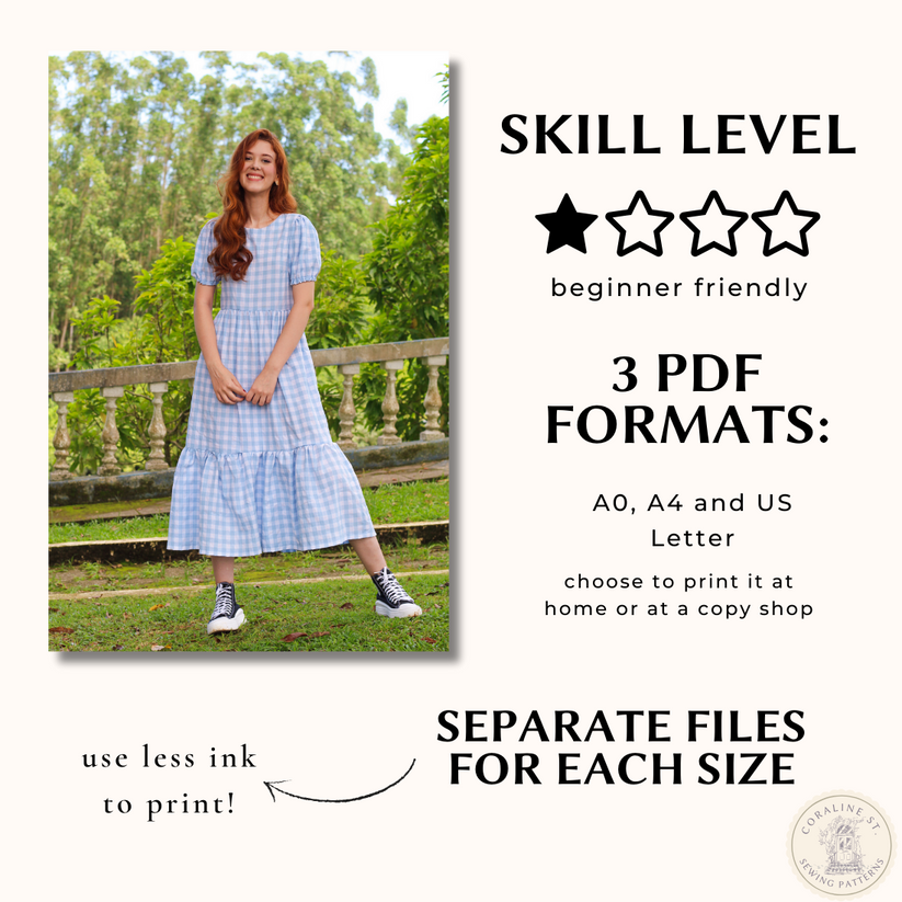 Becca Babydoll Dress FREE PDF Sewing Pattern – coralinestreet