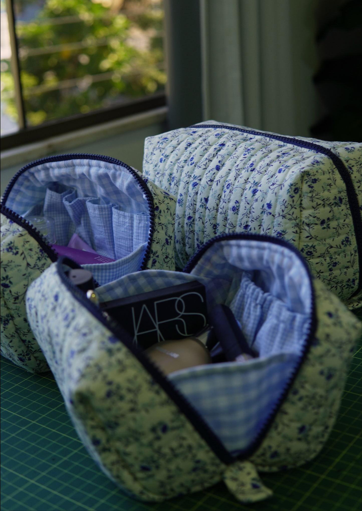 The Open-Up Pouch PDF Sewing Pattern  |  Makeup Bag, Toiletry Bag, Zipper Pouch (3 Sizes)