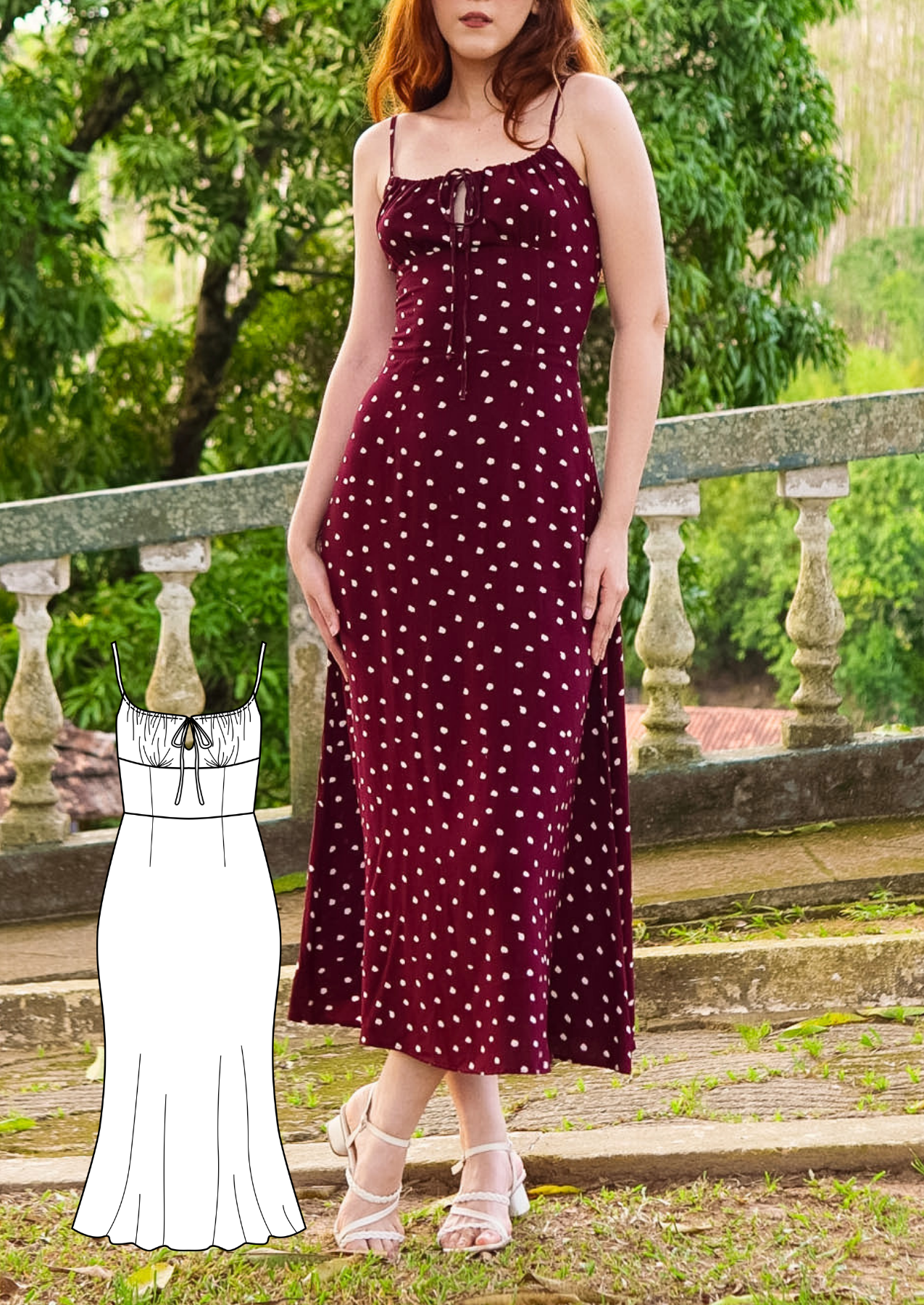 Paula Dress & Top PDF Sewing Pattern | Gathered Bust Milkmaid Sundress | A-Line Midi & Mini Dress
