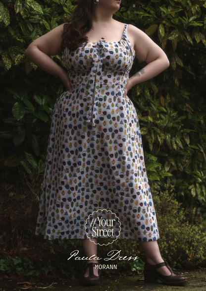 Paula Dress & Top PDF Sewing Pattern | Gathered Bust Milkmaid Sundress | A-Line Midi & Mini Dress