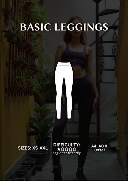 Basic Leggings PDF Sewing Pattern