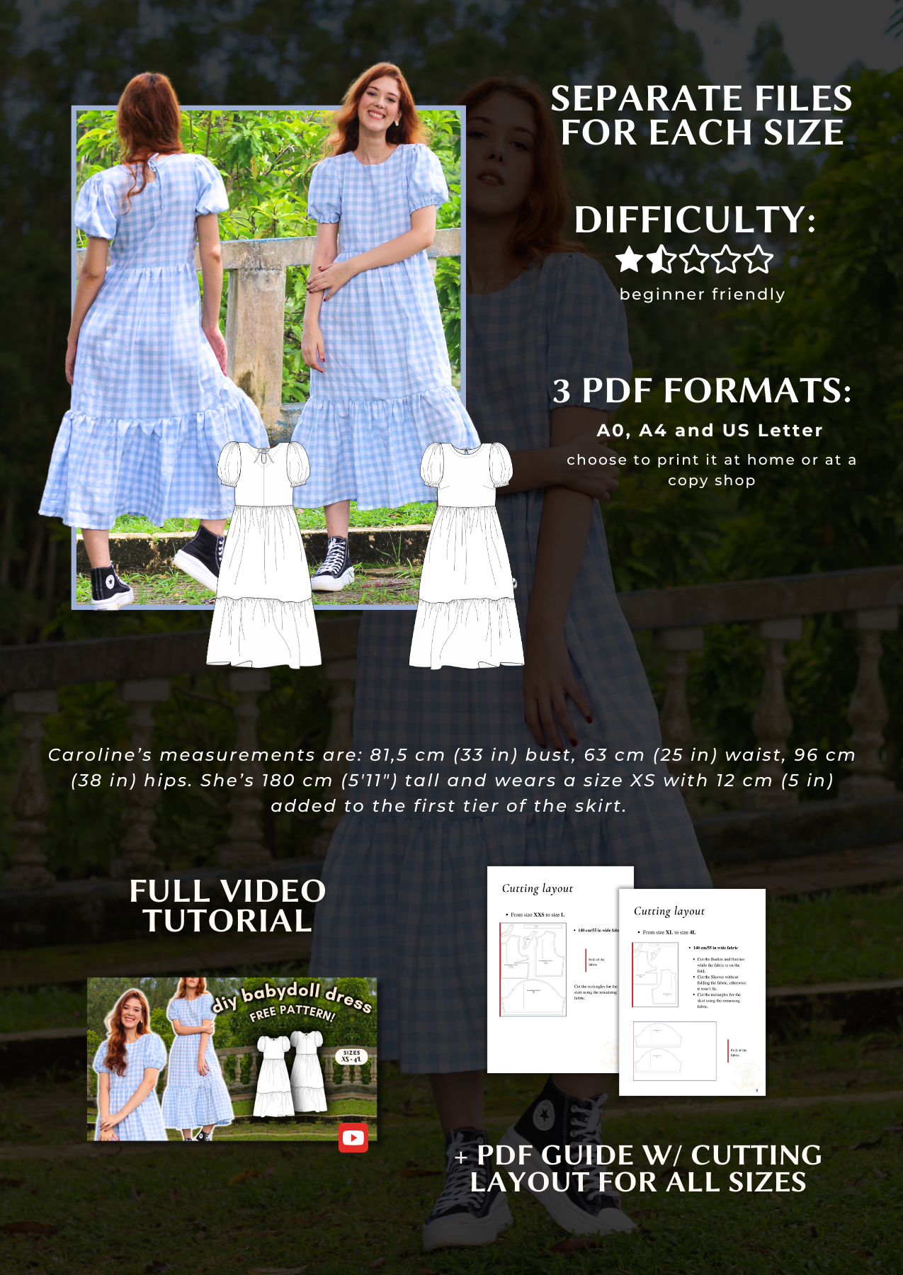 Becca Babydoll Dress FREE PDF Sewing Pattern